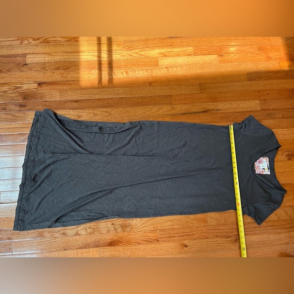 C&C California dark gray cotton Maxi Dress women’s size M - Picture 3 of 5